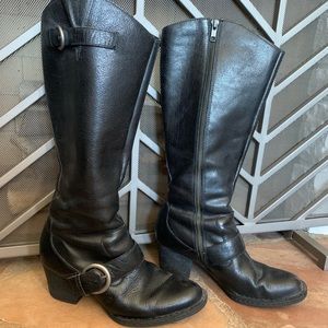 Black Leather Boots